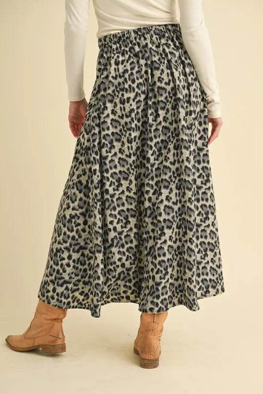 Aemi+Co Leopard Midi Skirt - Shop Style & More | Fresh Looks, Everyday Deals & Free Shipping