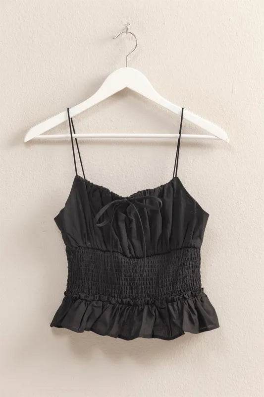 HYFVE Poplin Smocked Waist Summery Cami Top - Shop Style & More | Fresh Looks, Everyday Deals & Free Shipping