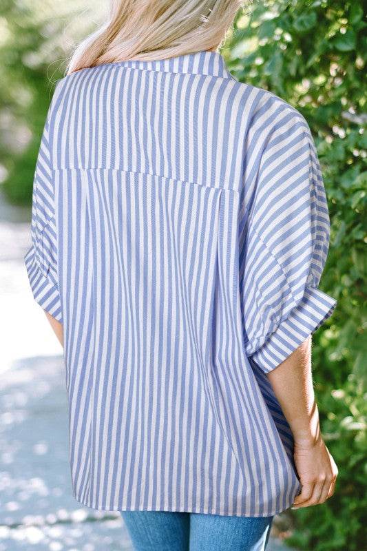 Baylee Stripe Dolman Sleeve Oversize Top - Shop Style & More | Fresh Looks, Everyday Deals & Free Shipping