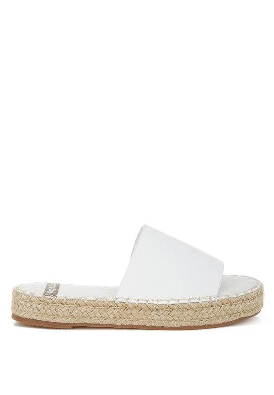 Scalar Genuine Soft Leather Espadrille Flatforms - Shop Style & More | Fresh Looks, Everyday Deals & Free Shipping