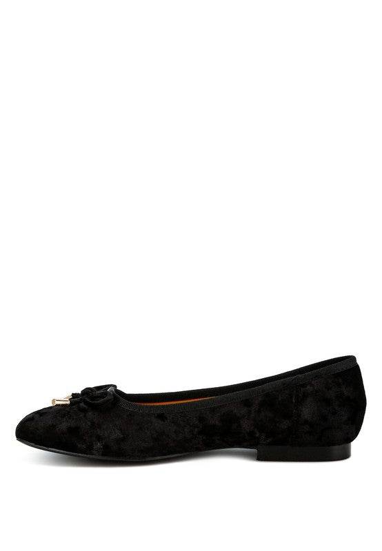 Buckrose Velvet Bow Ballerinas - Shop Style & More | Fresh Looks, Everyday Deals & Free Shipping