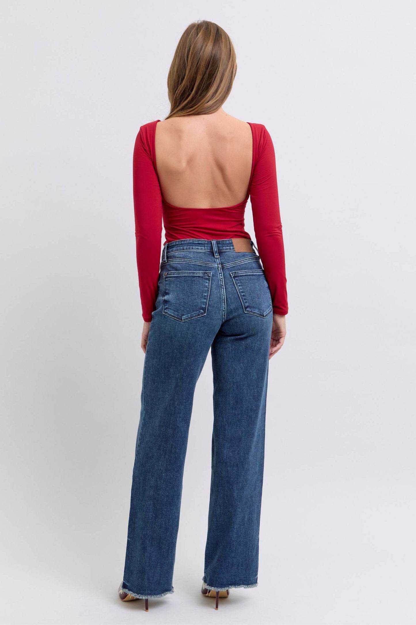 Judy Blue Full Size Raw Hem Mid Rise Jeans - Shop Style & More | Fresh Looks, Everyday Deals & Free Shipping