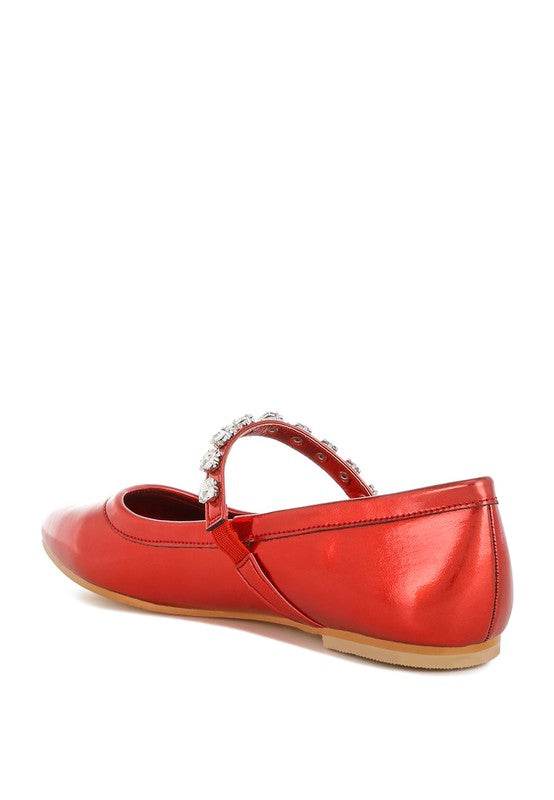 Gloxinia Metallic Mary Jane Ballerinas - Shop Style & More | Fresh Looks, Everyday Deals & Free Shipping