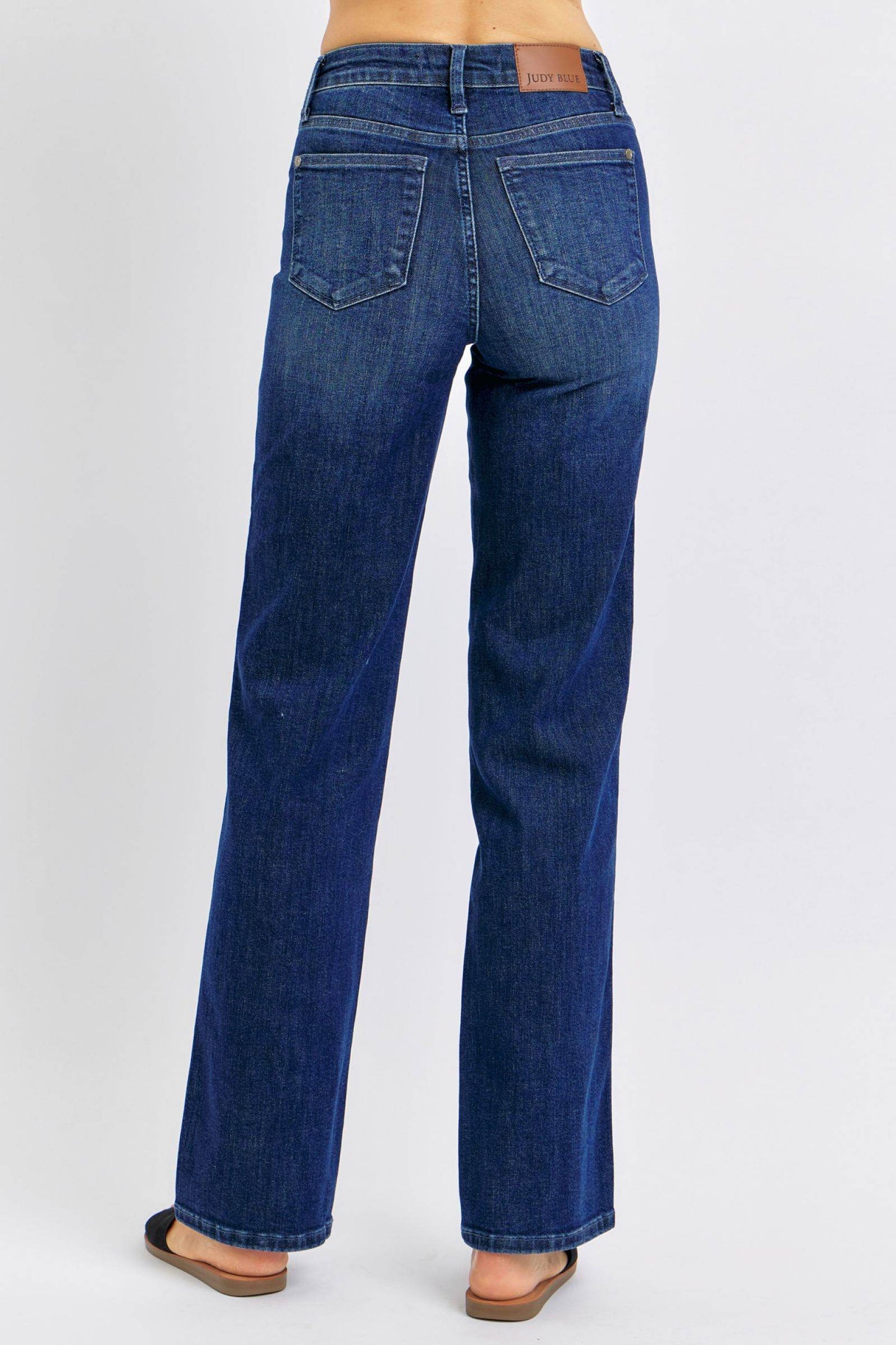 Judy Blue Full Size Tummy Control Straight Jeans Plus Size - Shop Style & More | Fresh Looks, Everyday Deals & Free Shipping