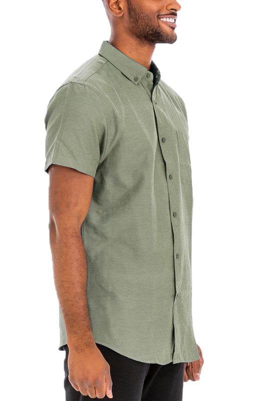 Weiv Men's Casual Short Sleeve Solid Shirts - Shop Style & More | Fresh Looks, Everyday Deals & Free Shipping