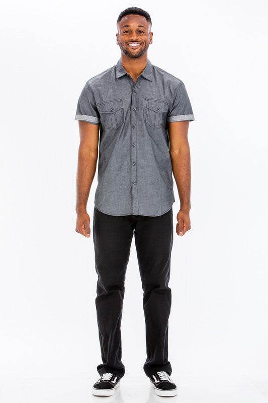 Weiv Men's Casual Short Sleeve Two Tone Shirts - Shop Style & More | Fresh Looks, Everyday Deals & Free Shipping