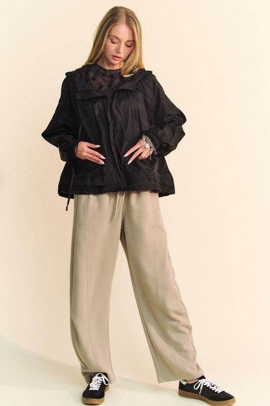 Davi & Dani Drawstring Wide Leg Sweatpants - Shop Style & More | Fresh Looks, Everyday Deals & Free Shipping