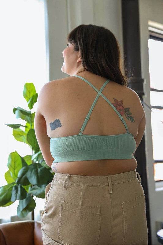 Plus Size Crochet Lace High Neck Bralette - Shop Style & More | Fresh Looks, Everyday Deals & Free Shipping