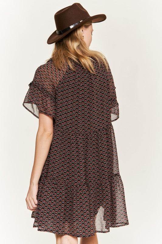 Floral print v-neck mini dress - Shop Style & More | Fresh Looks, Everyday Deals & Free Shipping