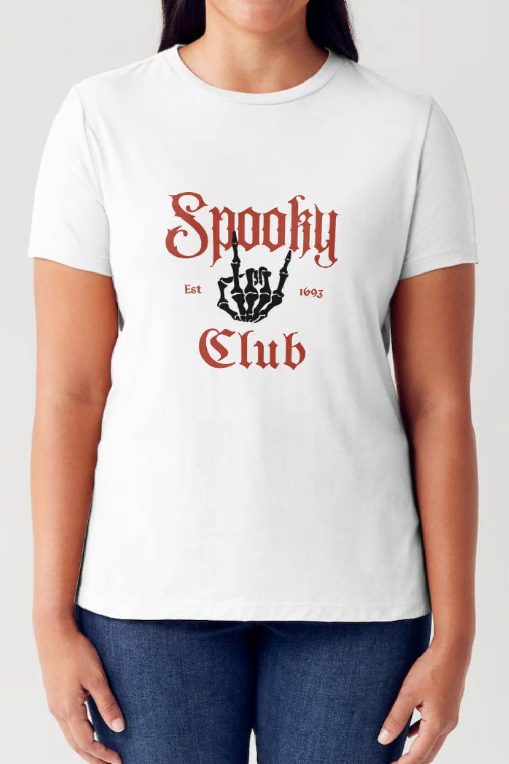 Simply Love Full Size SPOOKY CLUB Short Sleeve Tubular T-Shirt - Shop Style & More | Fresh Looks, Everyday Deals & Free Shipping