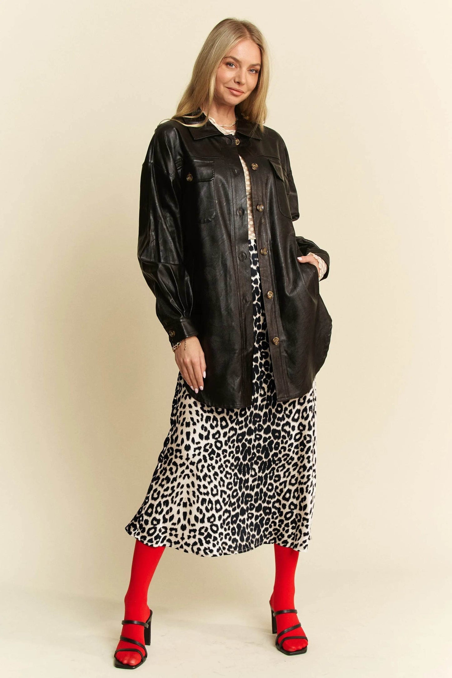 Davi & Dani Leopard Animal Print Long Length Skirt - Shop Style & More | Fresh Looks, Everyday Deals & Free Shipping