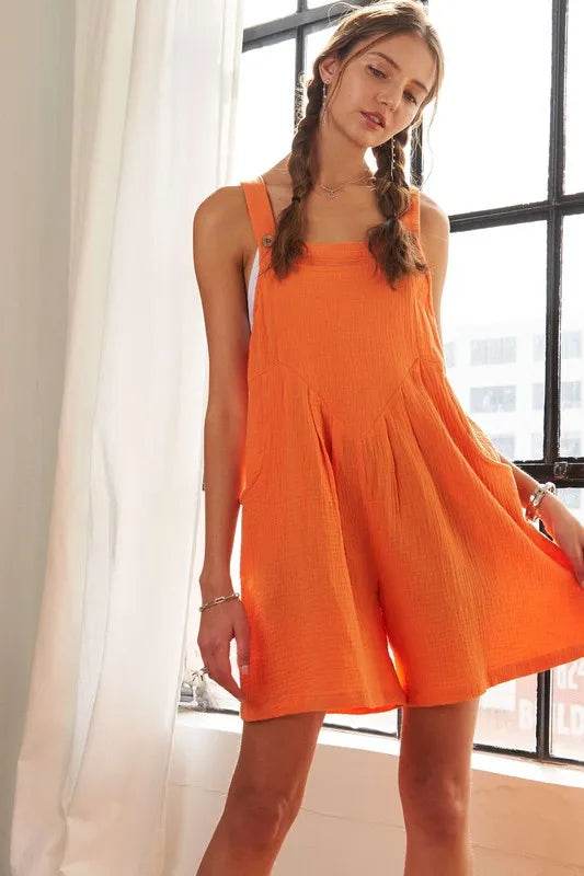 ADORA Wide Leg Overall Romper - Shop Style & More | Fresh Looks, Everyday Deals & Free Shipping