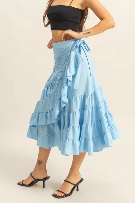 HYFVE Ruffled Tiered High Waist Skirt - Shop Style & More | Fresh Looks, Everyday Deals & Free Shipping