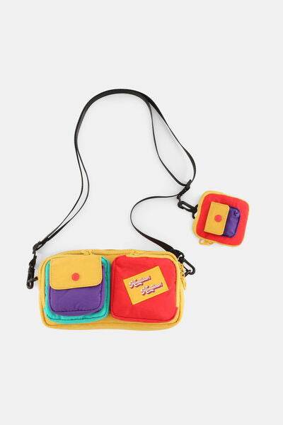Himawari Removable Strap Nylon Crossbody Bag with EarPods Bag - Shop Style & More | Fresh Looks, Everyday Deals & Free Shipping