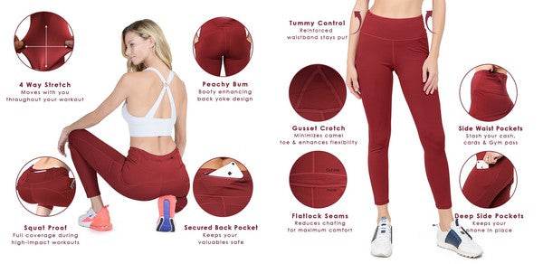 High Waist Tech Pocket Workout Capri Leggings - Shop Style & More | Fresh Looks, Everyday Deals & Free Shipping