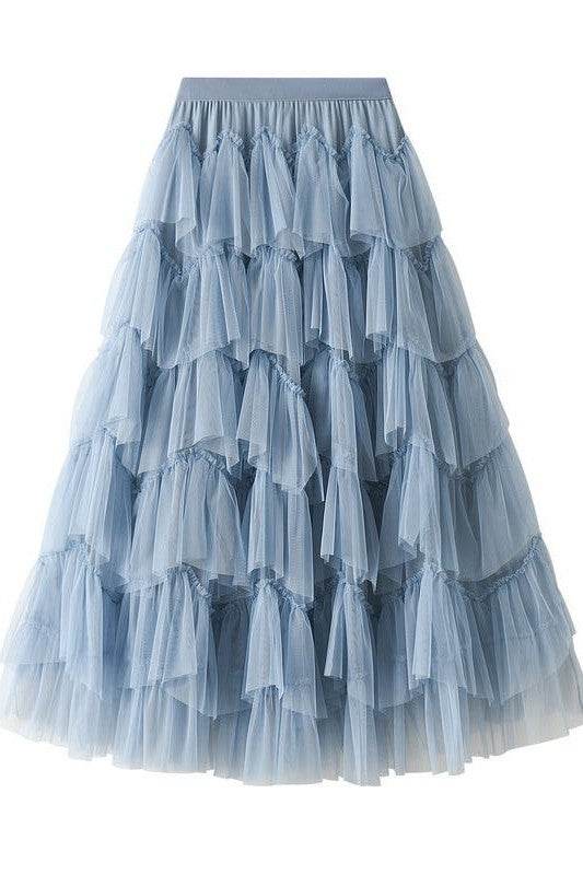 Tiered chiffon midi skirt - Shop Style & More | Fresh Looks, Everyday Deals & Free Shipping