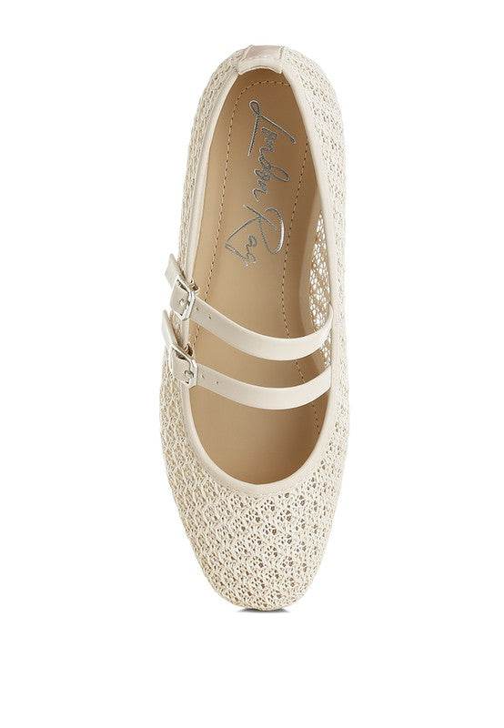 Warena Pin Buckle Strapped Ballerinas - Shop Style & More | Fresh Looks, Everyday Deals & Free Shipping