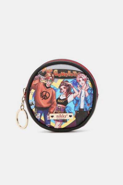 Nicole Lee USA Keychain Round Coin Purse - Shop Style & More | Fresh Looks, Everyday Deals & Free Shipping