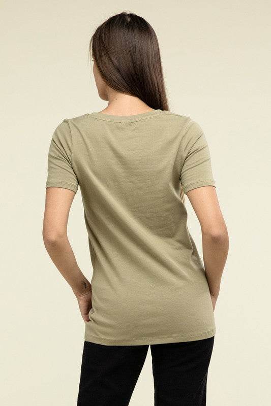 Cotton V-Neck Short Sleeve T-Shirts - Shop Style & More | Fresh Looks, Everyday Deals & Free Shipping