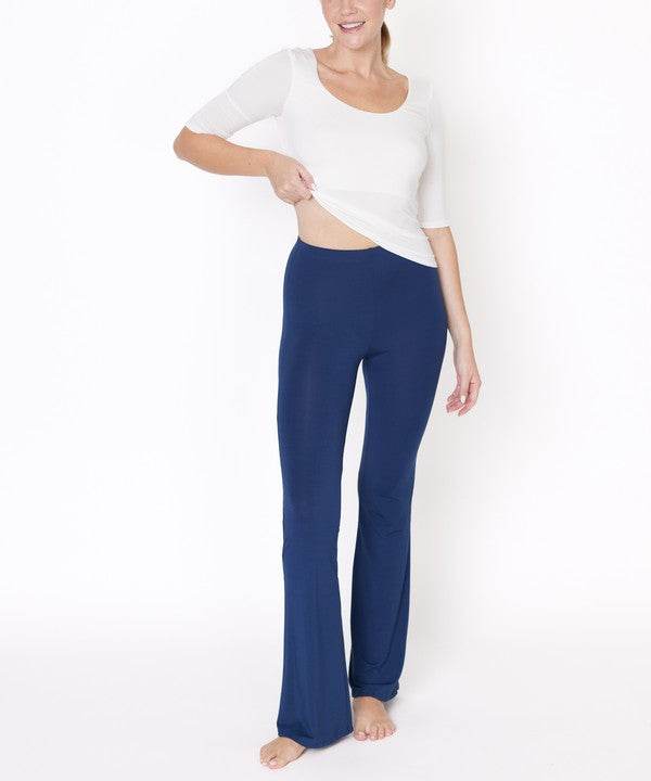 BAMBOO SLIM BELL YOGA PANTS - Shop Style & More | Fresh Looks, Everyday Deals & Free Shipping
