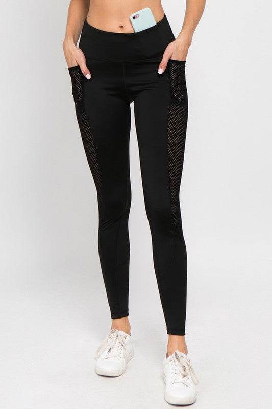 Active Jersey Mesh Striped 3-Pocket Leggings - Shop Style & More | Fresh Looks, Everyday Deals & Free Shipping