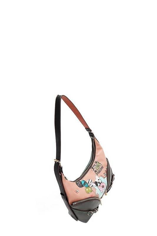 Nicole Lee USA Party King Shoulder Bag with 2 Accessory Pockets Front - Shop Style & More | Fresh Looks, Everyday Deals & Free Shipping