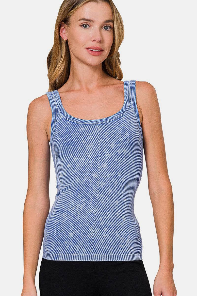 Zenana Ribbed Scoop Neck Tank - Shop Style & More | Fresh Looks, Everyday Deals & Free Shipping