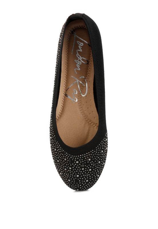 Splash Rhinestones Embellished Ballet Flats - Shop Style & More | Fresh Looks, Everyday Deals & Free Shipping