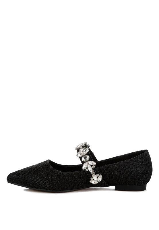 Flavia Diamante Brooch Glitter Ballerinas - Shop Style & More | Fresh Looks, Everyday Deals & Free Shipping