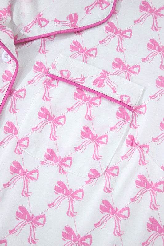 Pink Short Sleeve and Ruffled Shorts Pajama Set - Shop Style & More | Fresh Looks, Everyday Deals & Free Shipping