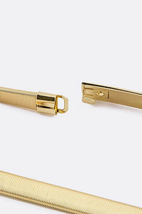 Simple Buckle Fashion Stretch Chain Belt - Shop Style & More | Fresh Looks, Everyday Deals & Free Shipping