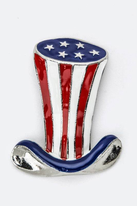 USA Top Hat Iconic Large Brooch - Shop Style & More | Fresh Looks, Everyday Deals & Free Shipping