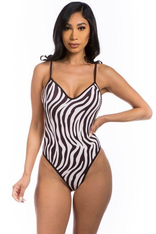 ONE-PIECE ZEBRA PRINT BATHING SUIT - Shop Style & More | Fresh Looks, Everyday Deals & Free Shipping