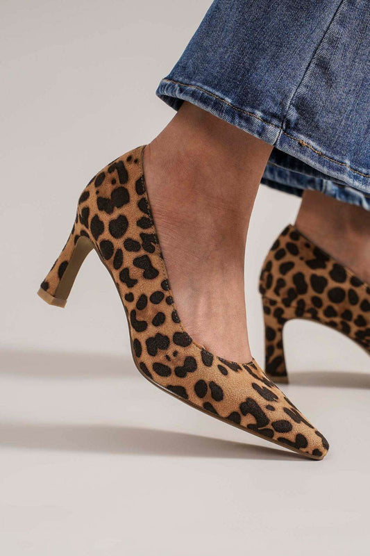 Beast Fashion Faux Suede Leopard Point Toe Pumps - Shop Style & More | Fresh Looks, Everyday Deals & Free Shipping