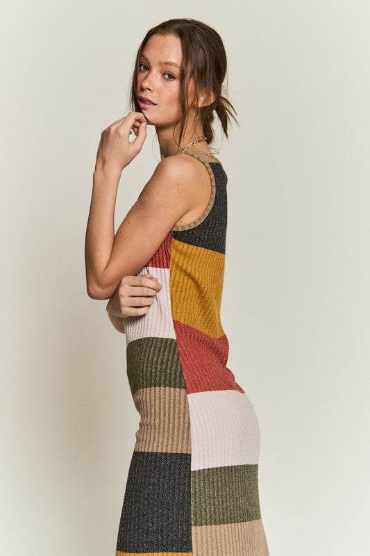 COLOR BLOCK CASUSAL DRESS - Shop Style & More | Fresh Looks, Everyday Deals & Free Shipping