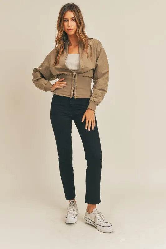 MABLE Long Sleeve Two Way Jacket - Shop Style & More | Fresh Looks, Everyday Deals & Free Shipping