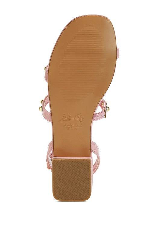 Flippity Studded Ankle Strap Flat Sandals - Shop Style & More | Fresh Looks, Everyday Deals & Free Shipping