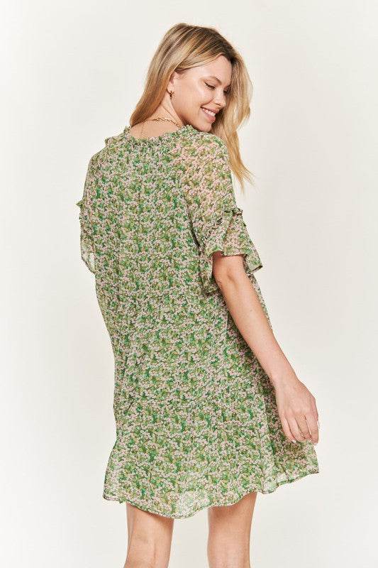 Floral print v-neck mini dress - Shop Style & More | Fresh Looks, Everyday Deals & Free Shipping