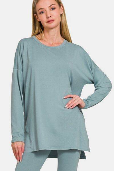 Zenana Full Size Brushed Microfiber Top and Leggings Lounge Set - Shop Style & More | Fresh Looks, Everyday Deals & Free Shipping