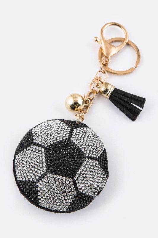 Soft Crystal Soccer Ball Key Charm - Shop Style & More | Fresh Looks, Everyday Deals & Free Shipping