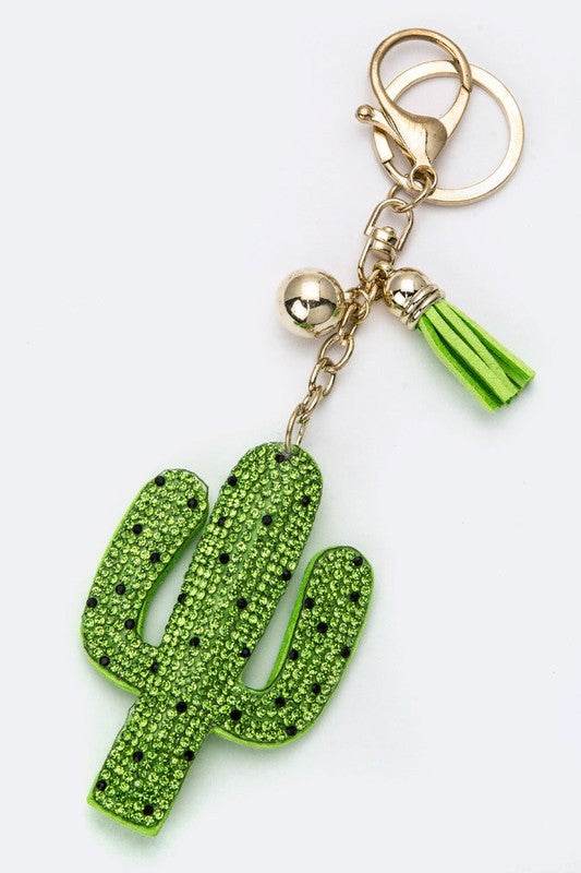 Soft Crystal Cactus Key Charm - Shop Style & More | Fresh Looks, Everyday Deals & Free Shipping