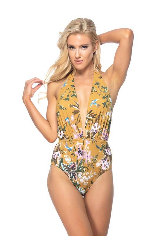 ONE PIECE SUNSHINE FLORAL PRINT SWIMSUIT - Shop Style & More | Fresh Looks, Everyday Deals & Free Shipping