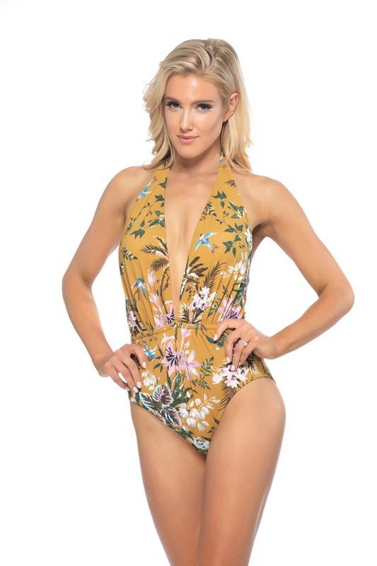 ONE PIECE SUNSHINE FLORAL PRINT SWIMSUIT - Shop Style & More | Fresh Looks, Everyday Deals & Free Shipping