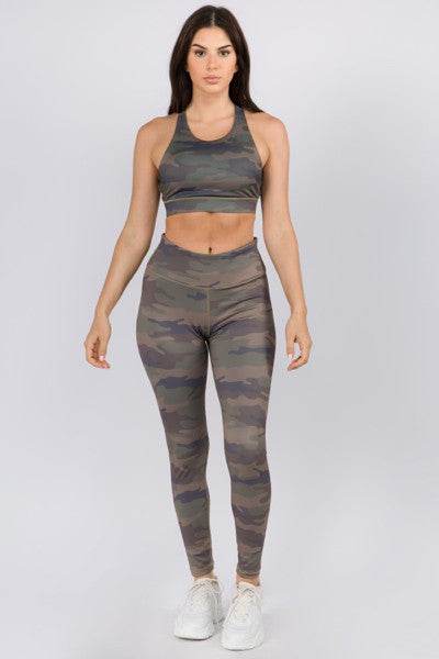 Active High Rise Camouflage Leggings with Pocket - Shop Style & More | Fresh Looks, Everyday Deals & Free Shipping