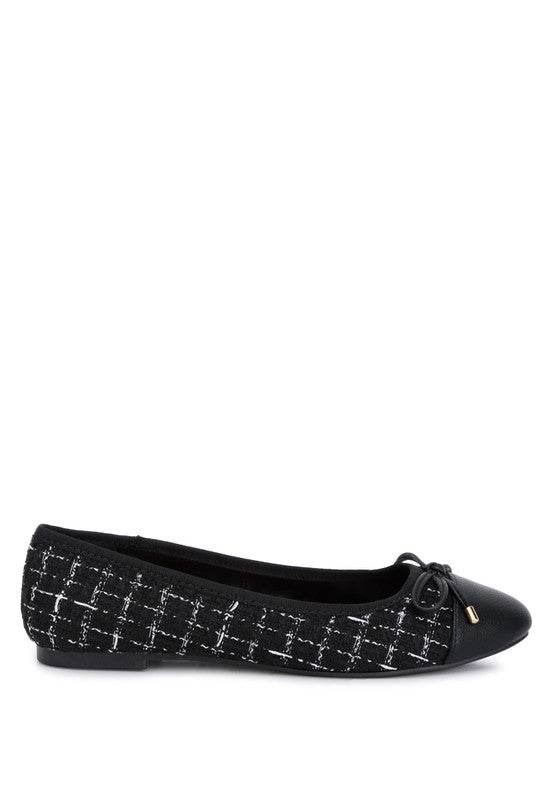 Junpey Plaid Tweed Ballet Flats - Shop Style & More | Fresh Looks, Everyday Deals & Free Shipping