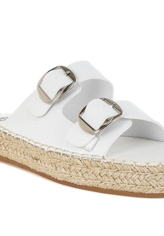 Palala Genuine Soft Leather Square Toe Espadrilles - Shop Style & More | Fresh Looks, Everyday Deals & Free Shipping