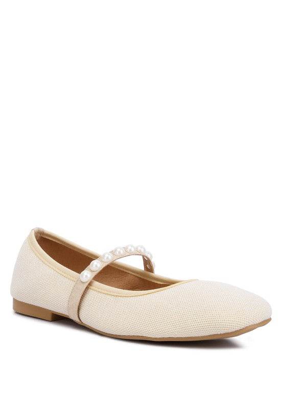 Sassie Pearl Embellished Ballerina Flats - Shop Style & More | Fresh Looks, Everyday Deals & Free Shipping