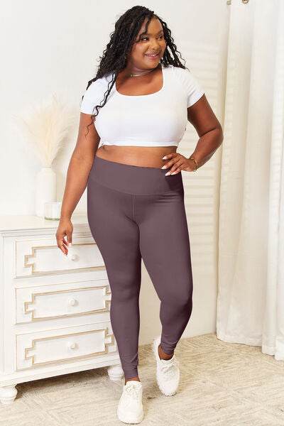 Double Take Wide Waistband Sports Leggings - Shop Style & More | Fresh Looks, Everyday Deals & Free Shipping