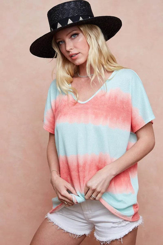 BiBi Tiedye Printed Hacci Knit Top - Shop Style & More | Fresh Looks, Everyday Deals & Free Shipping