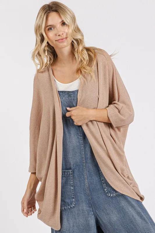 Mittoshop Open Front Batwing Sleeve Cardigan - Shop Style & More | Fresh Looks, Everyday Deals & Free Shipping